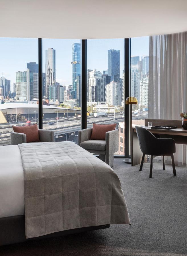 الشقق الفندقية Oakwood Premier ملبورن المظهر الخارجي الصورة A guest room at the Westin Melbourne