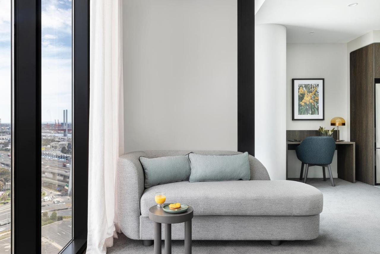 الشقق الفندقية Oakwood Premier ملبورن المظهر الخارجي الصورة A living room at the West End